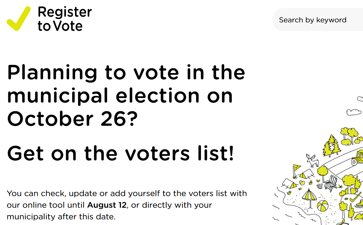 Register to Vote Ontario - click to check your voter registration status